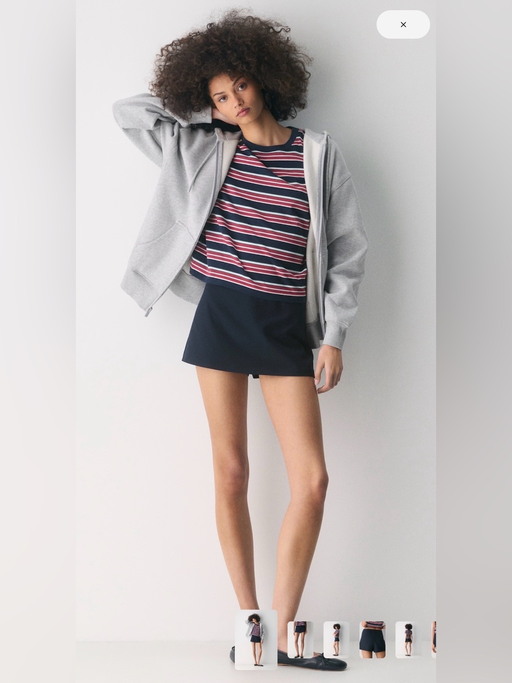 Aritzia Flame Skort in Admiral